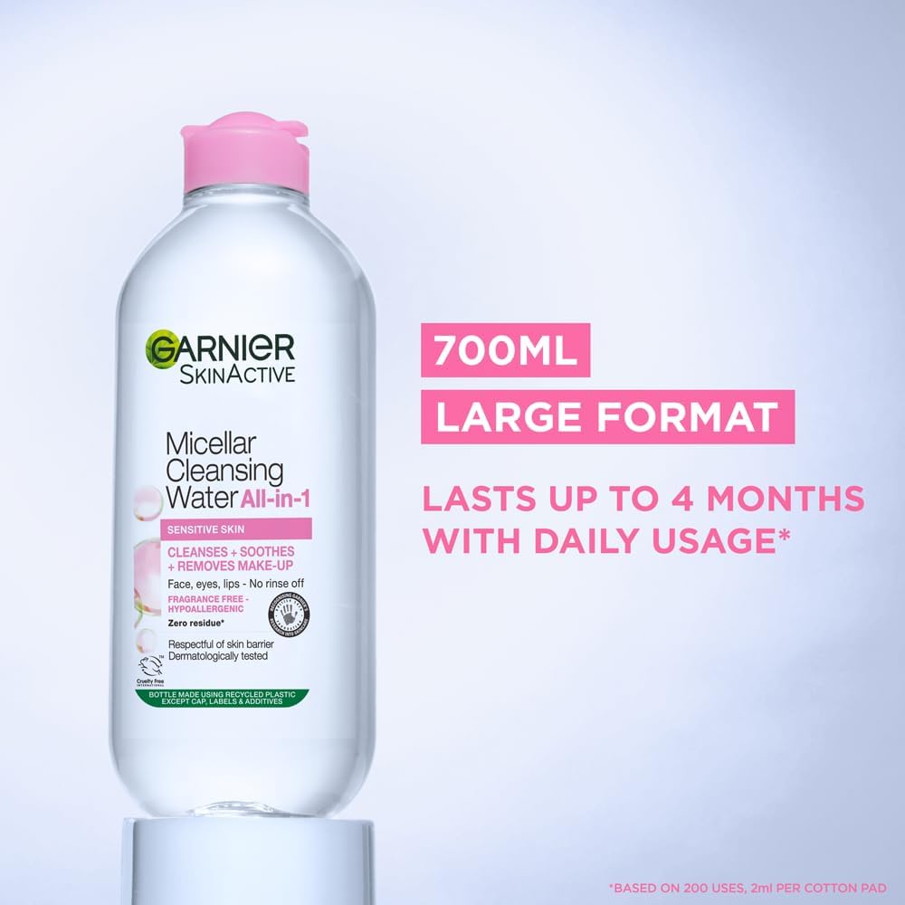 💧 Garnier Micellar Cleansing Water – Fragrance-Free (400ml)