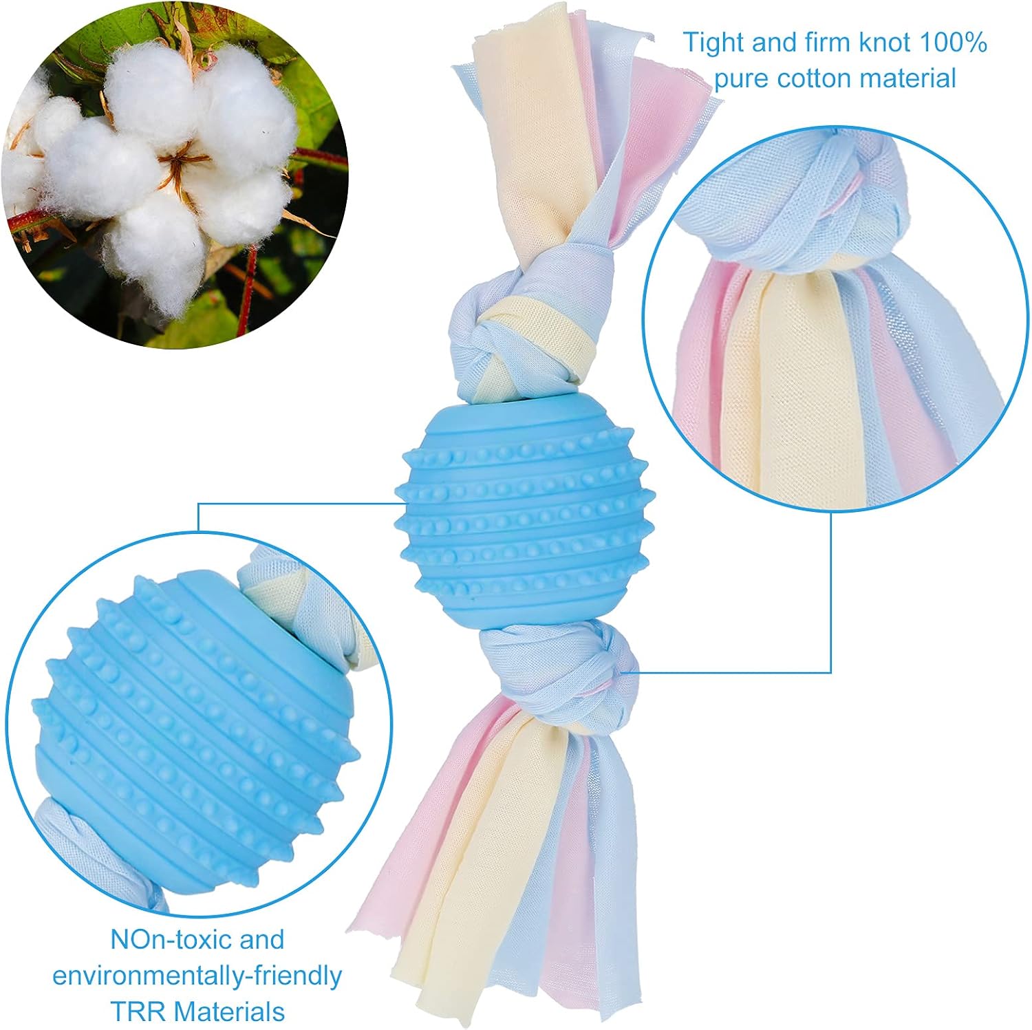 🐶 Tao Pipe 7PCS Puppy Teething &amp; Chew Toys Set