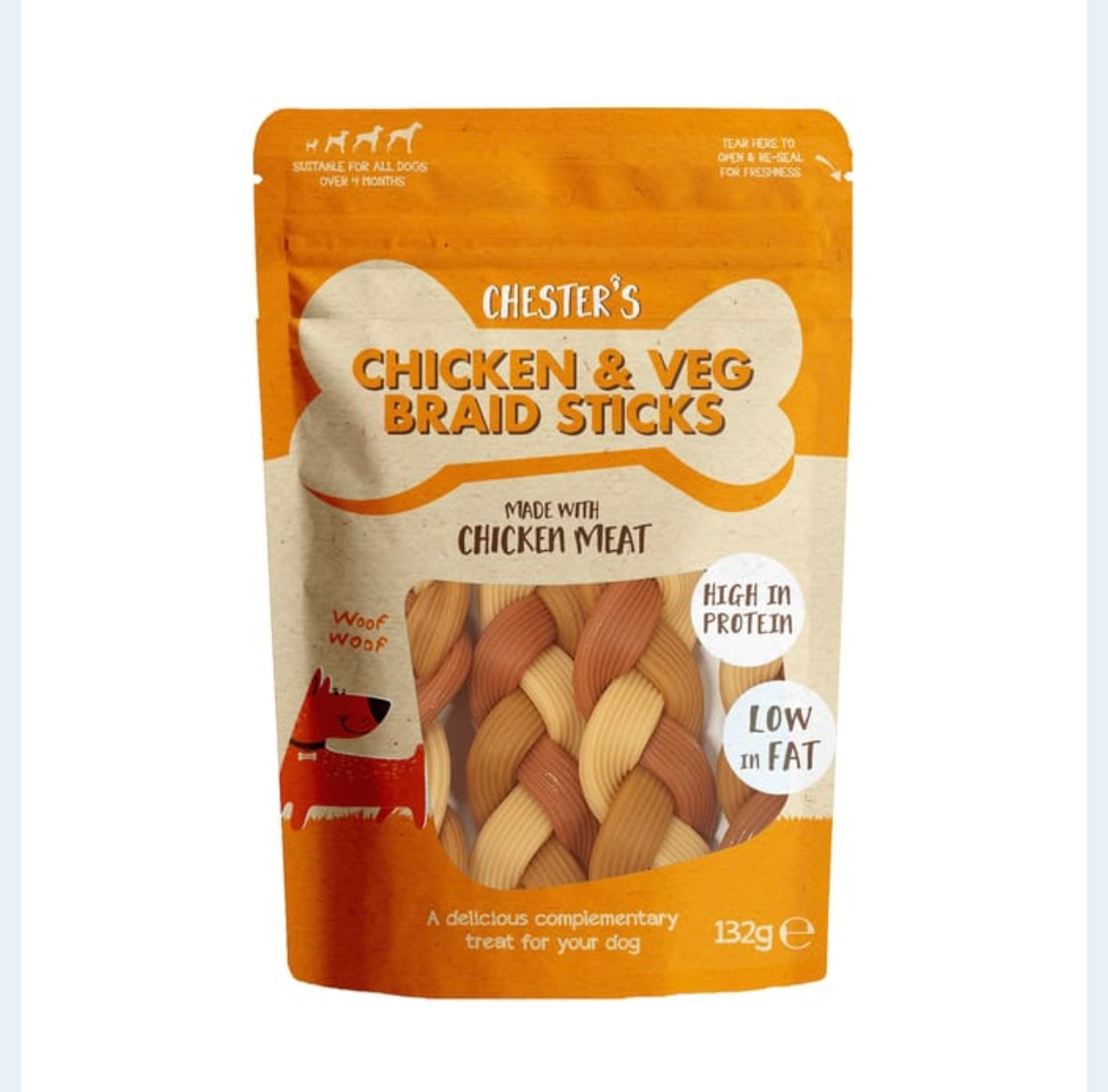 🐕 Good Boy Chewy Twists with Chicken – Natural Dog Treats (132g)