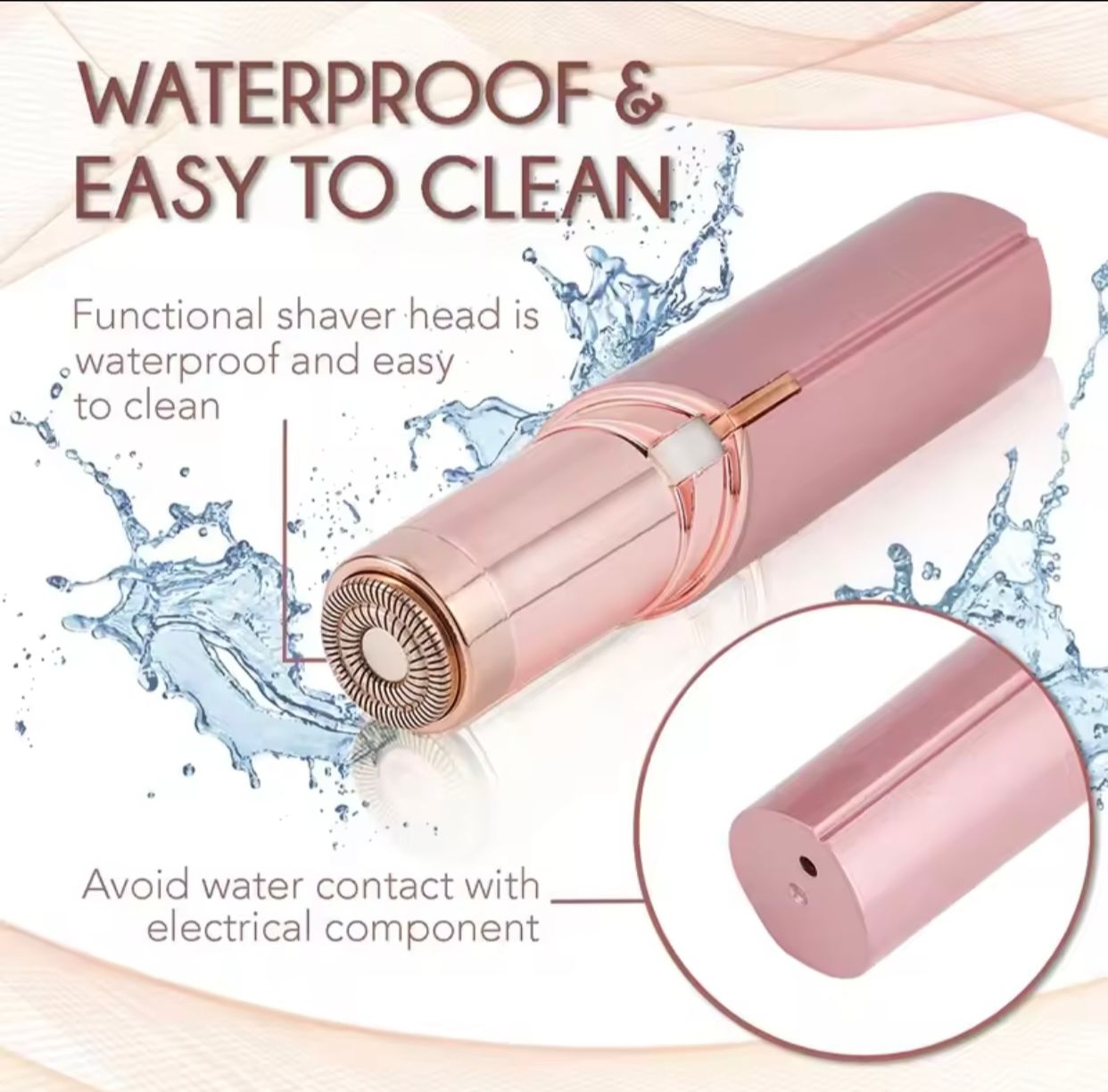 Electric Facial Hair Removal Epilator Eyebrow Lipstick Shape Painless Facial Sensitive Areas Bikini Depilator Shaver
