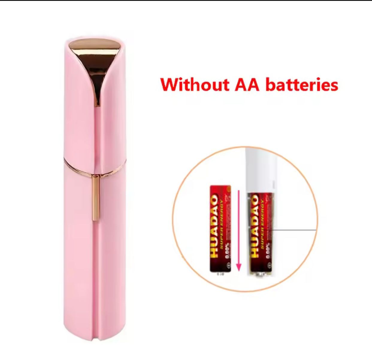 Electric Facial Hair Removal Epilator Eyebrow Lipstick Shape Painless Facial Sensitive Areas Bikini Depilator Shaver