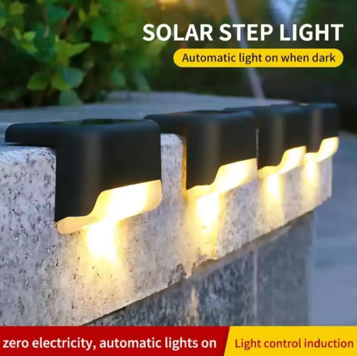 6-Pack Solar LED Outdoor Garden Lights – Stylish, Eco-Friendly Lighting for Your Garden & Patio