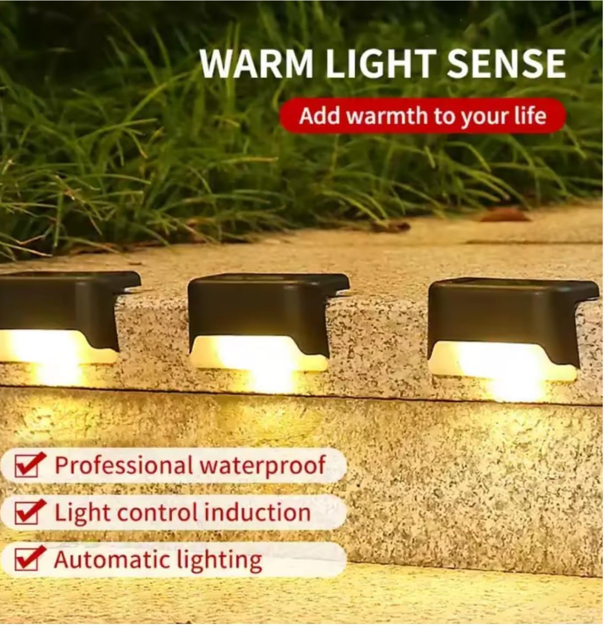 6-Pack Solar LED Outdoor Garden Lights – Stylish, Eco-Friendly Lighting for Your Garden & Patio